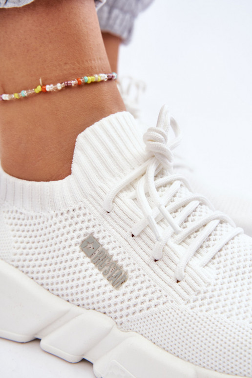 Dámske Jednoduché Tenisky model obuvi Memory Foam System Big Star JJ274268 biela farba