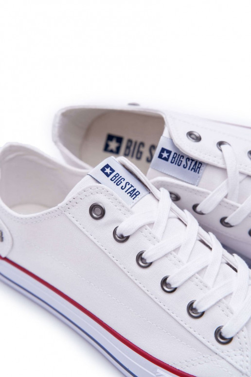 Pánske topánky na voľný čas Big Star biela farba DD174271