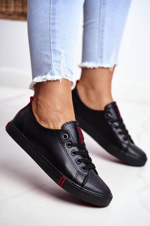 Dámske kožené tenisky Big Star GG274007 čierna