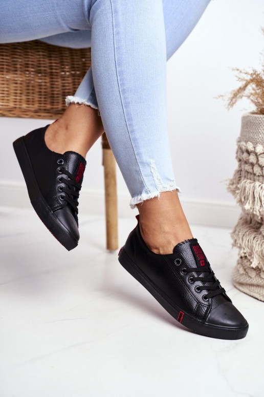 Dámske kožené tenisky Big Star GG274007 čierna