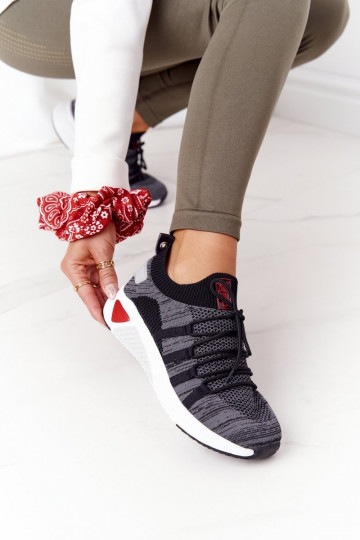 Dámske Športový štýl topánky Memory Foam Big Star HH274532 sivá 2