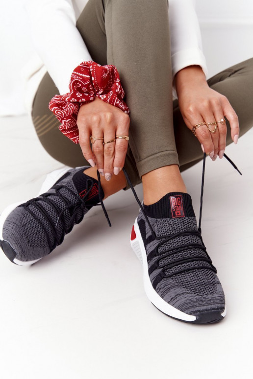 Dámske Športový štýl topánky Memory Foam Big Star HH274532 sivá