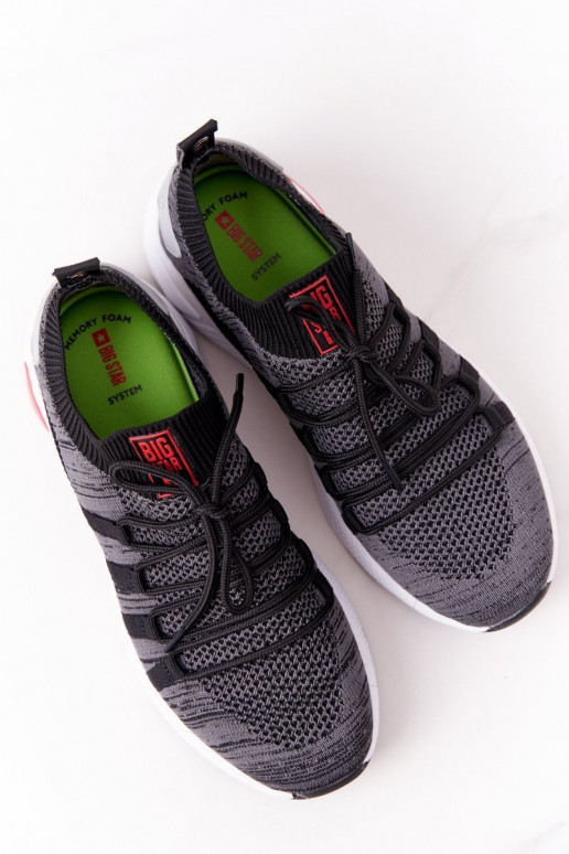 Dámske Športový štýl topánky Memory Foam Big Star HH274532 sivá