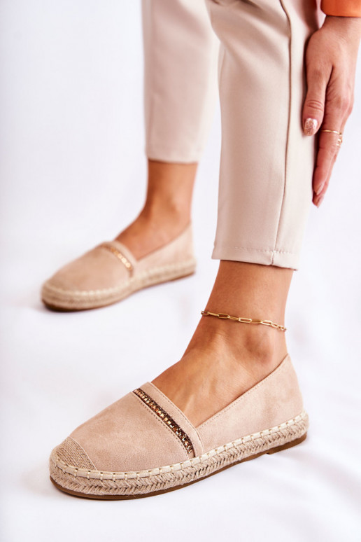 Klasický model Trvalý model Dámske espadrilky béžová Cersei