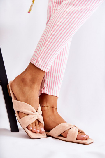 Dámske velúr Papuče Svetlo ružový odtieň Vanilla Sky 2