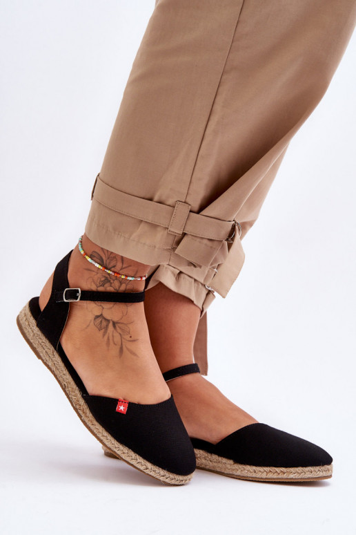 Dámske espadrilky s platformou Big Star FF274526 čierna