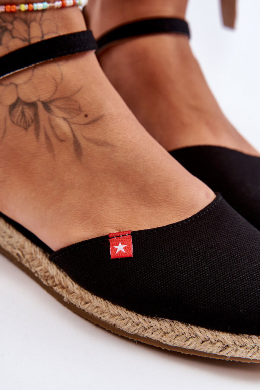 Dámske espadrilky s platformou Big Star FF274526 čierna