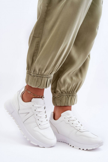 Kožené Dámske tenisky biela farba Kabama 2