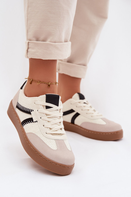 Nízka Tenisky model obuvi Dámske biely-čierna Denelisse