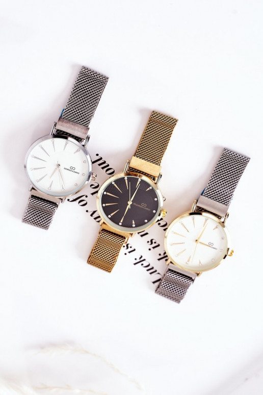 Sledujte Zapnuté Náramok Mesh Giorgio&Dario šedá-zlatej farby