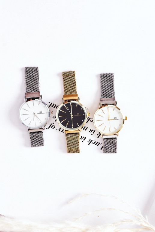 Sledujte Zapnuté Náramok Mesh Giorgio&Dario šedá-zlatej farby