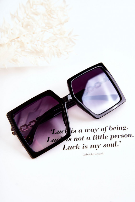 Veľký Slnečné okuliare Námestie V130043 čierna