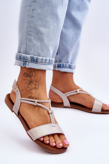 Sandále pre ženy S.Barski KV-541-120 zlatej farby 2