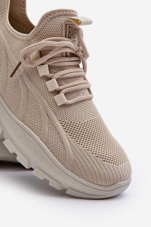 Tenisky model obuvi pánske HI-POLY SYSTEM Big Star NN174469 béžová