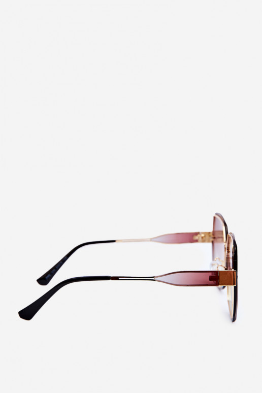 Slnečné okuliare DámskeCienioInanymi Szkiełkami UV400 Hnedá farba