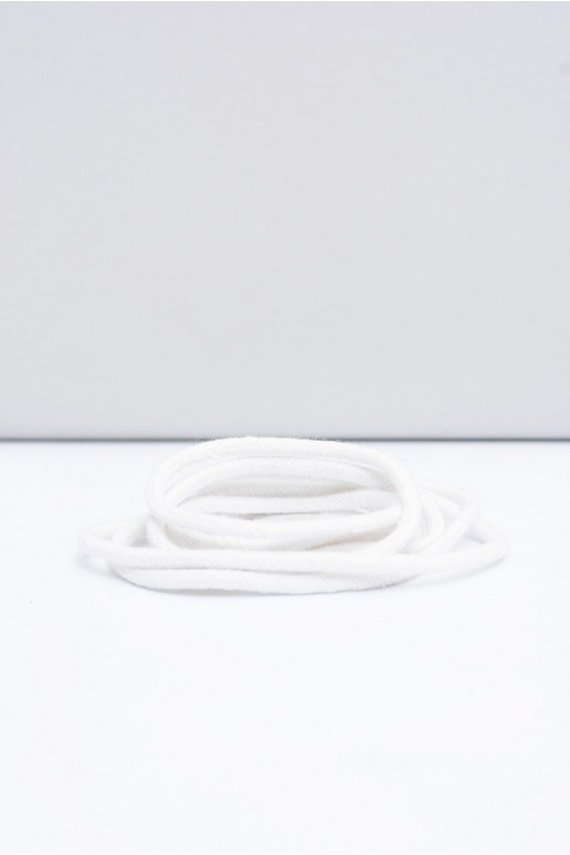 Corbby biela farba Okrúhle šnúrky