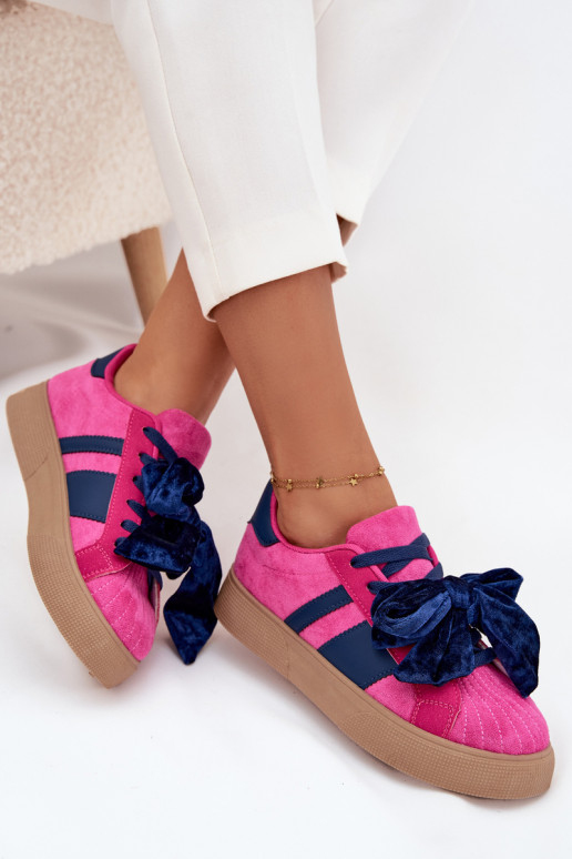 Tenisky model obuvi DámskeZamatováoIną Poklona Ružová Ashlyn