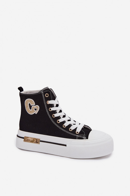 Čierne Meloria platformové voľnočasové sandále