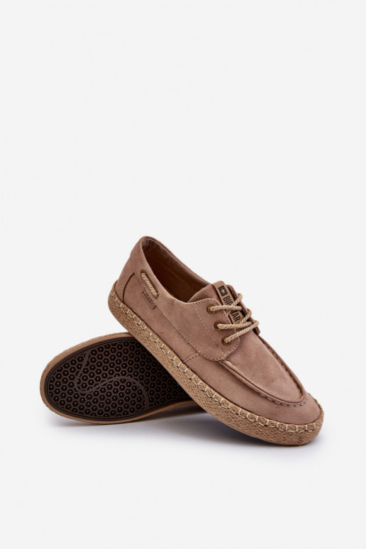 espadrilky pánske so šnúrkami Big Star NN174054 béžová