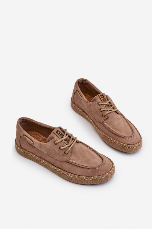 espadrilky pánske so šnúrkami Big Star NN174054 béžová