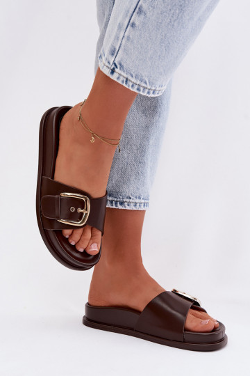 Dámske papuče so zlatými prackami CzekoladoIne Rosivana