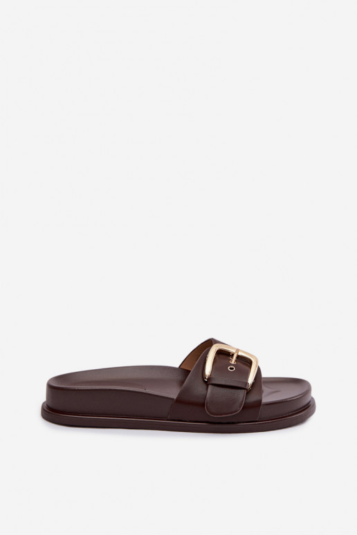 Dámske papuče so zlatými prackami CzekoladoIne Rosivana