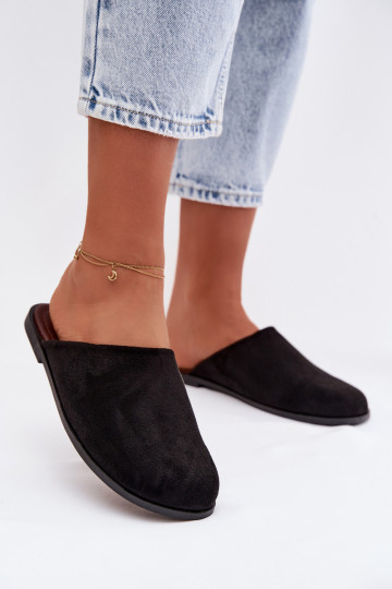 Papuče Dámsky bytz eko semišuu čierna Veronelle 2