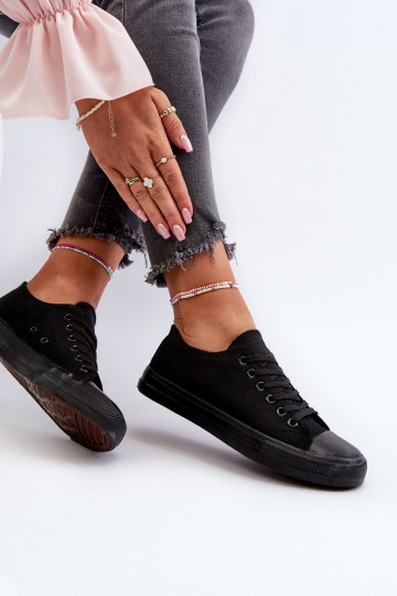 Klasický model tenisiek Nízka čierna Caelira 2