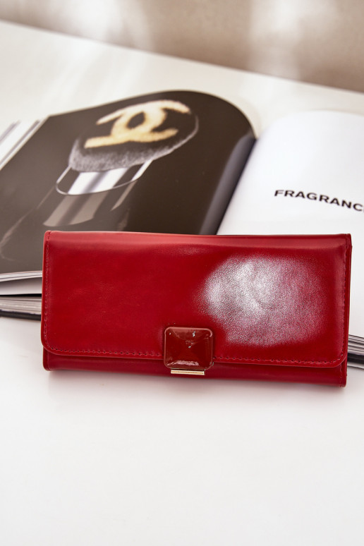 Eko Kožené Gładki Dámska peňaženka červená Erolia