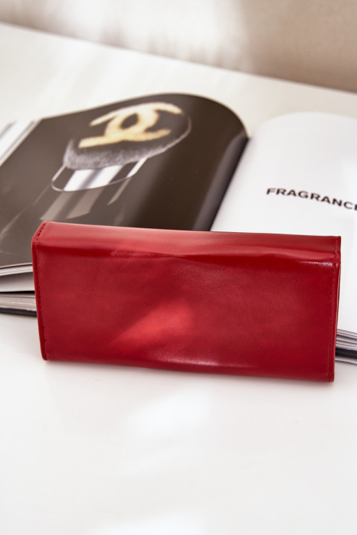 Eko Kožené Gładki Dámska peňaženka červená Erolia