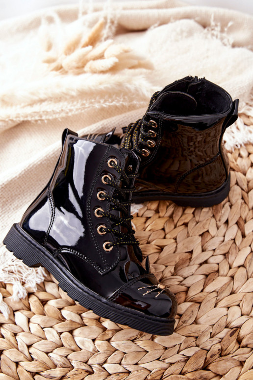 zahriať sa Pracovné členkové topánky so zipsami čierna Mousie