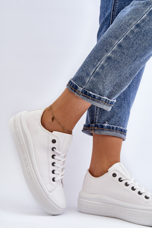 Nízka Bežná obuv zahriať sa biela farba Big Star MM274029