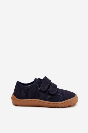 Papuče deti Barefoot Froddo Canvas G1700440-2 tmavomodrá 2