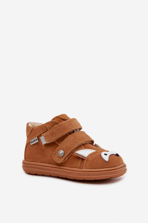 Kožené Detské topánky Pre Chlapcov S témou Lisa Bartek 8632063 Hnedá farba