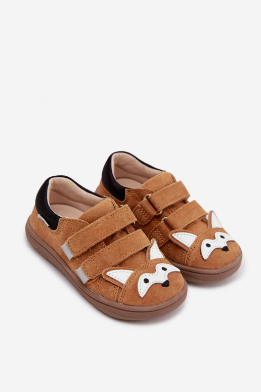 Kožené topánky Barefoot deti S témou Lisa Bartek 8600563 Hnedá farba