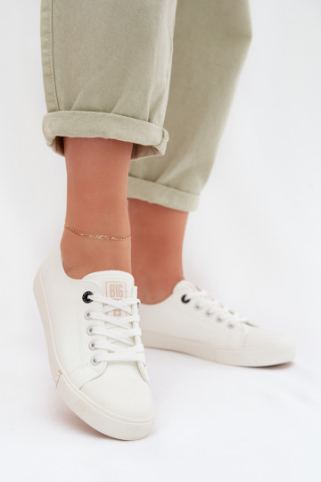 Bežná obuv z eko kože Big Star TT274023 biela farba 2