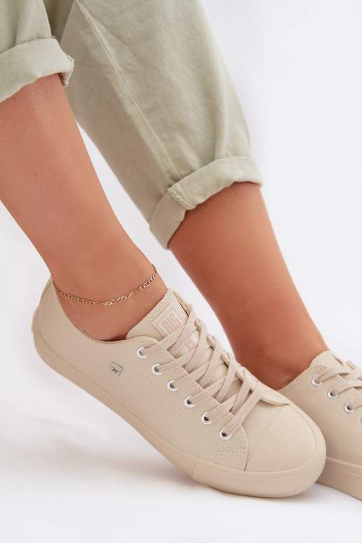 Bežná obuv Eko Kožené Big Star TT274019 béžová