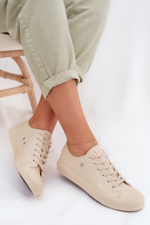 Bežná obuv Eko Kožené Big Star TT274019 béžová