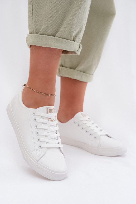 Bežná obuv z eko kože Big Star TT274001 biela farba