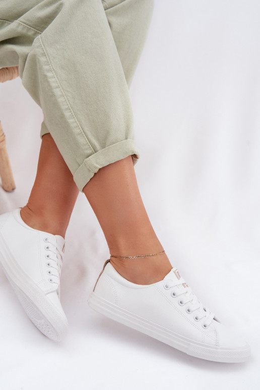 Bežná obuv z eko kože Big Star TT274001 biela farba