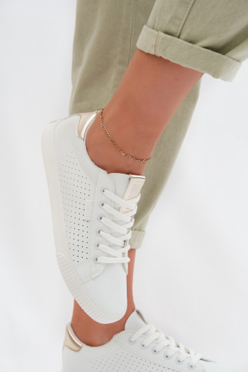 bežná obuv Tenisky Dámske Eko Kožené Big Star TT274020 biela farba