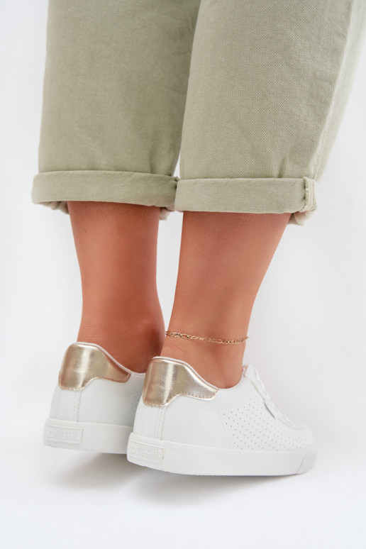 bežná obuv Tenisky Dámske Eko Kožené Big Star TT274020 biela farba