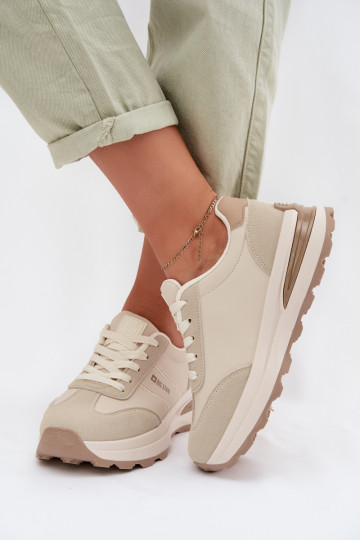 Tenisky model obuvi tenisky Dámske Big Star TT274876 HI-POLY SYSTEM béžová