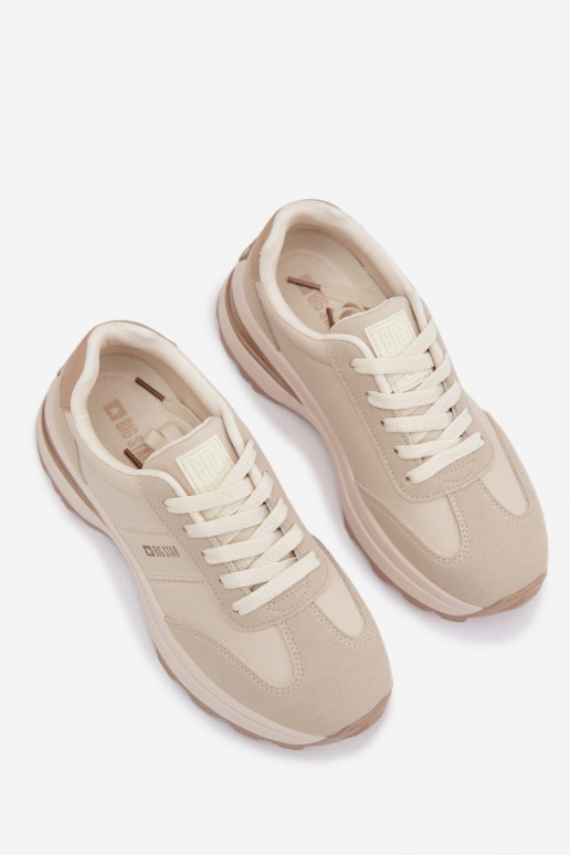 Tenisky model obuvi tenisky Dámske Big Star TT274876 HI-POLY SYSTEM béžová