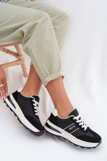 Tenisky model obuvi tenisky Dámske Big Star TT274877 HI-POLY SYSTEM čierna