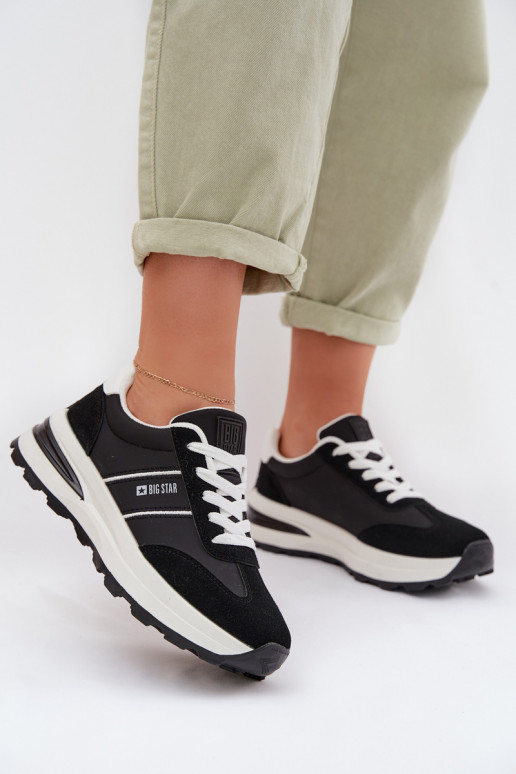 Tenisky model obuvi tenisky Dámske Big Star TT274877 HI-POLY SYSTEM čierna