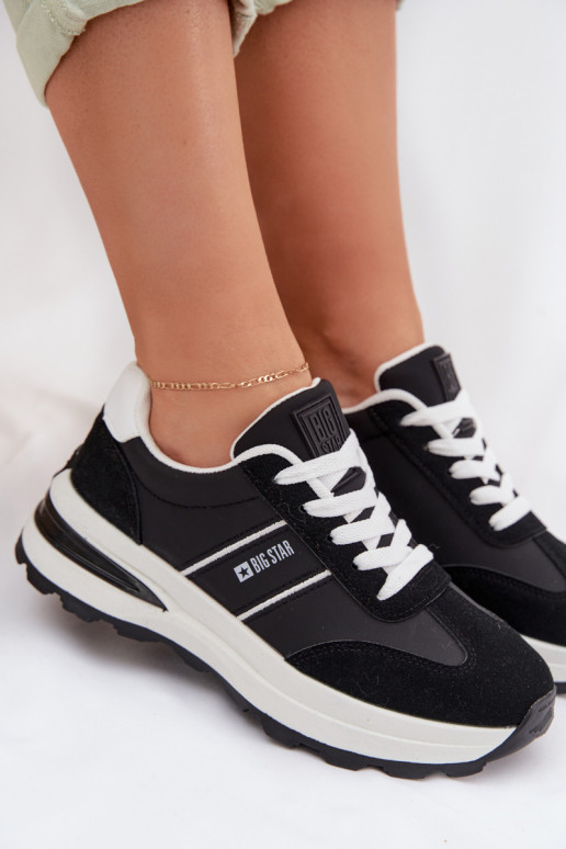 Tenisky model obuvi tenisky Dámske Big Star TT274877 HI-POLY SYSTEM čierna