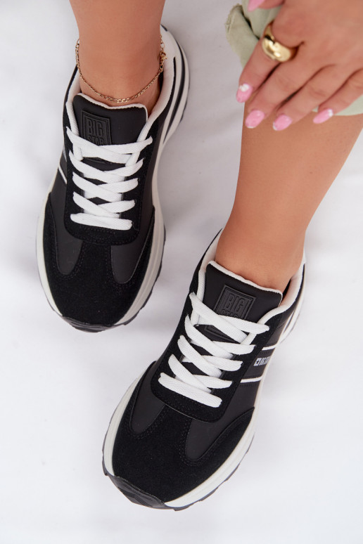 Tenisky model obuvi tenisky Dámske Big Star TT274877 HI-POLY SYSTEM čierna