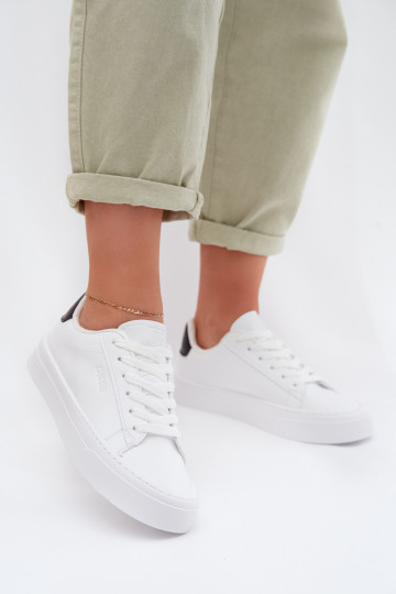 Tenisky model obuvi Dámske z eko kože Big Star TT274928 HI-POLY SYSTEM biela farba 2