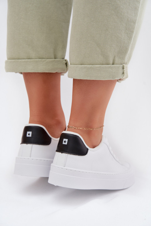 Tenisky model obuvi Dámske z eko kože Big Star TT274928 HI-POLY SYSTEM biela farba